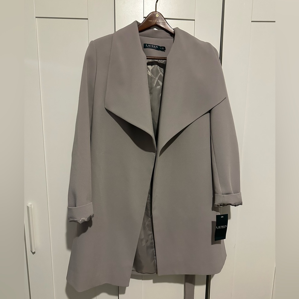 Lauren Ralph Lauren Women's Gray Trench Coat